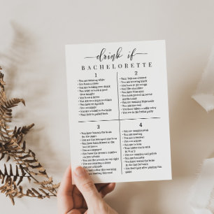 Junggesellinnen-Abschiedsparty-Getränk personalisi Einladung