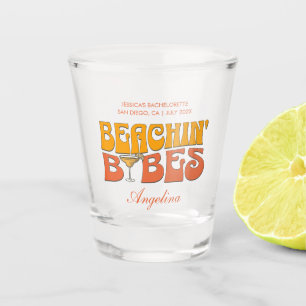 Junggesellinnen-Abschiedsparty Groovy Beach Babes Schnapsglas