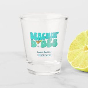 Junggesellinnen-Abschiedsparty Groovy Beach-Babes Schnapsglas