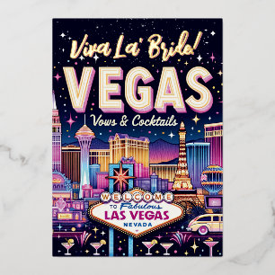 Junggesellinnen-Abschiedsparty in Las Vegas Folieneinladung