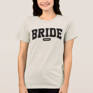 Junggesellinnen-Abschiedsparty mit Varsity-Typogra Tri-Blend Shirt