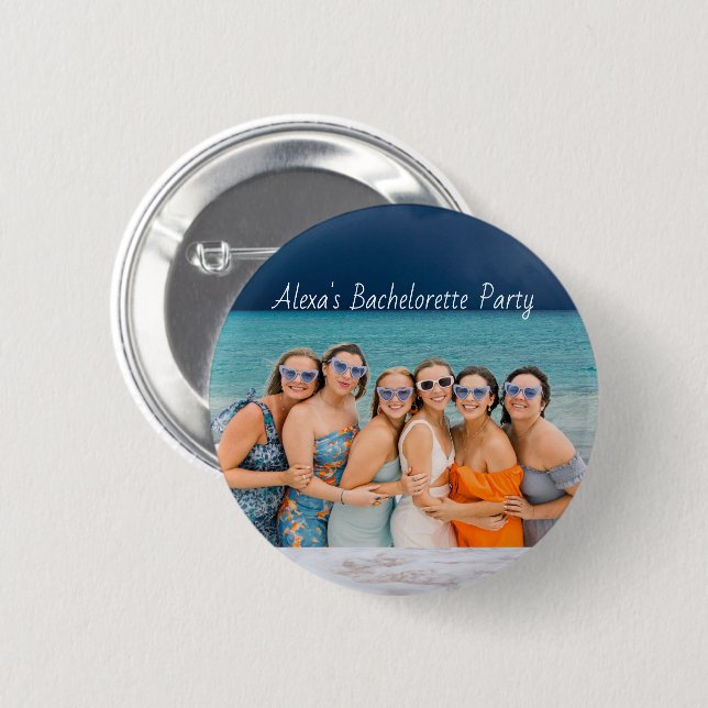Junggesellinnen-Abschiedsparty-Mitbringsel Button (Vorne & Hinten)