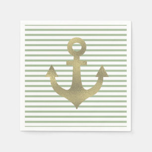 Junggesellinnen-Abschiedsparty Nautischer Anker Serviette