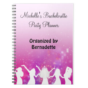 Junggesellinnen-Abschiedsparty-Planernotizbuch Notizblock