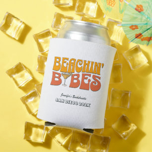 Junggesellinnen-Abschiedsparty Retro Beach-Babes Dosenkühler
