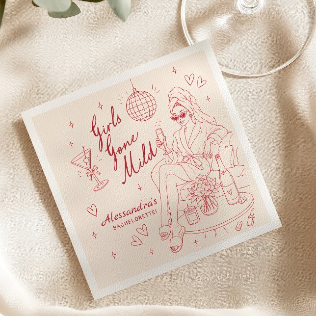 Junggesellinnen-Abschiedsparty Serviette (Von Creator hochgeladen)