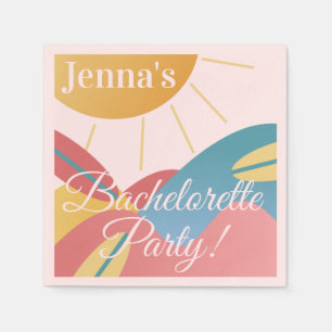 Junggesellinnen-Abschiedsparty Strand Surfen Serviette