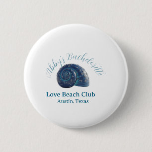 Junggesellinnen-Abschiedsparty Strandclub blaue Me Button