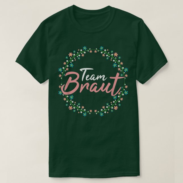 Junggesellinnen-Abschiedsparty-Team T-Shirt (Design vorne)