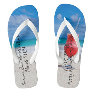 Junggesellinnen-Abschiedsparty Tropischer Strand-G Flip Flops