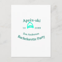 Junggesellinnen-Abschiedsparty Türkis-Hut Name Da