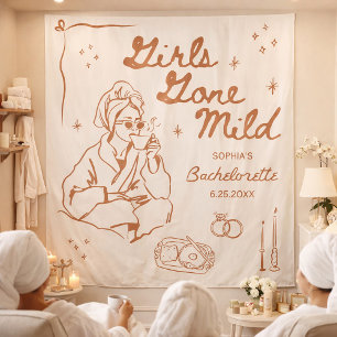Junggesellinnen-Abschiedsparty Wandteppich Banner