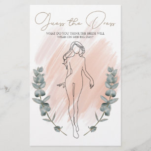 Junggesellinnen-Abschiedsspiel Modern Boho Errate Flyer