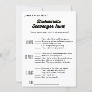Junggesellinnen-Abschiedssuche-Spiel Einladung