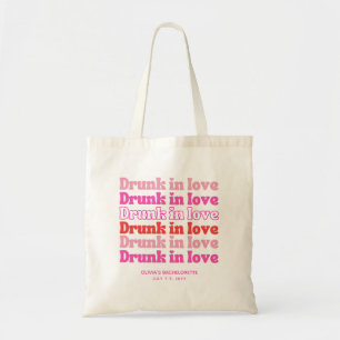 Junggesellinnen-Abschiedstasche Drunk in Love Pink Tragetasche