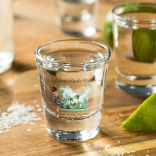 Junggesellinnen-Abschiedswochenende Gastgeschenk P Schnapsglas