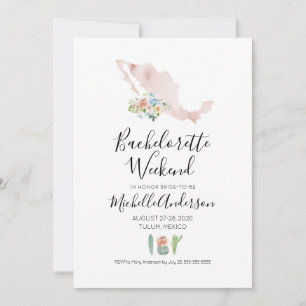 Junggesellinnen-Abschiedswochenende in Mexiko Einl Einladung