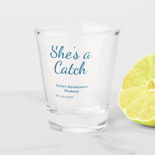 Junggesellinnen-Abschiedswochenende-Name blaue Ver Schnapsglas