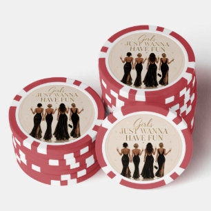 Junggesellinnen-Pokerchips Girls Just Wanna Have F Pokerchips