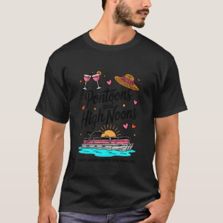 Junggesellinnen-Ponton-Party-See-Wochenende-Sonnen T-Shirt