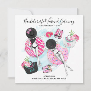 Junggesellinnen-Wochenende am Strand Einladung