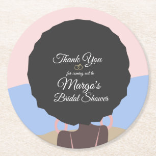 Junggesellinnen-Wochenende Strand-Bridal-Shower    Runder Pappuntersetzer