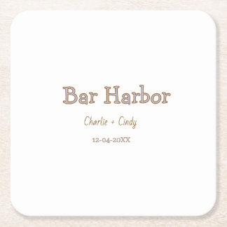 Junggesellinnenabschied Bar Harbor Brautjungfer Ho Rechteckiger Pappuntersetzer