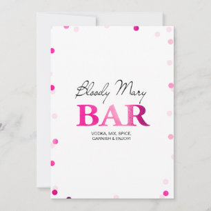 Junggesellinnenabschied Bloody Mary Bar Schild R Einladung