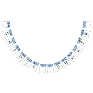 Junggesellinnenabschied Blumenskript Marineblaue W Wimpelkette