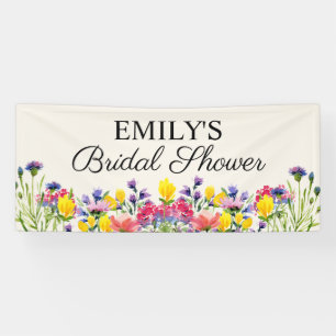 Junggesellinnenabschied Boho Wildblumen Banner