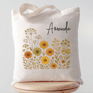 Junggesellinnenabschied Boho Wildblumen Brautjun Tragetasche