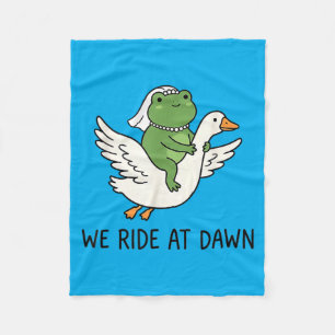 Junggesellinnenabschied Braut Hochzeit Frosch Meme Fleecedecke
