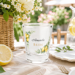 Junggesellinnenabschied Braut in spe Zitronen Schnapsglas