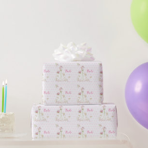 Junggesellinnenabschied Brautkleid Herzen Geschenkpapier