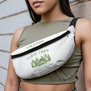 Junggesellinnenabschied Cabin Crew Green Camp Bauchtasche