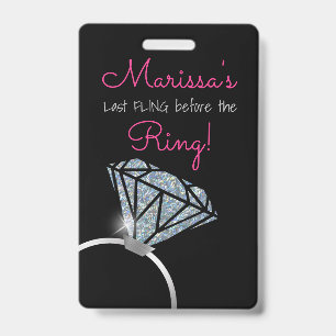 Junggesellinnenabschied, Diamantring, Party Pass, Ausweis