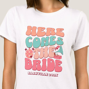 Junggesellinnenabschied Disco Retro 80er 70er Groo T-Shirt