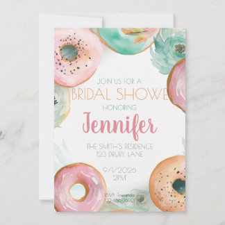 Junggesellinnenabschied - Donut-Einladung Einladung