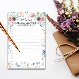 Junggesellinnenabschied-Einkaufsliste Weiße Rosa B Post-it Klebezettel