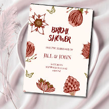 Junggesellinnenabschied-Einladung Hochzeit Botanis