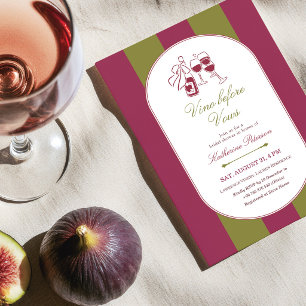 Junggesellinnenabschied Einladung Vino Before Vows