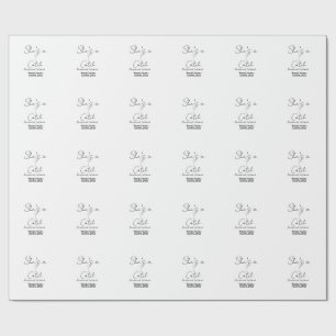 Junggesellinnenabschied Flasche Champagner Geschenkpapier