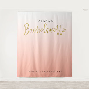 Junggesellinnenabschied Fotoautomat mit Gold Glitt Wandteppich