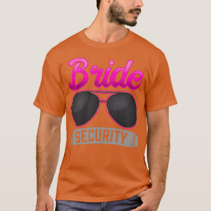 Junggesellinnenabschied Hochzeit Braut Sicherheit T-Shirt