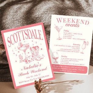 Junggesellinnenabschied in Scottsdale Cocktail Iti Einladung