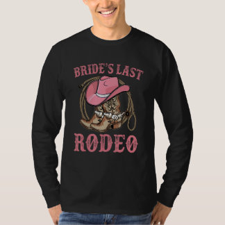 Junggesellinnenabschied Kuhgirl-Hut Braut s Letzte T-Shirt