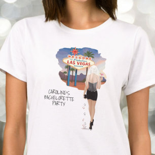 Junggesellinnenabschied Las Vegas Blonde Braut T-Shirt