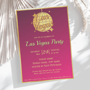 Junggesellinnenabschied Las Vegas Einladung