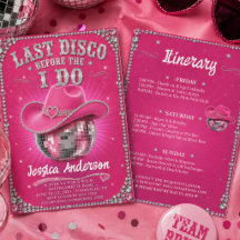 Junggesellinnenabschied Last Rodeo Disco Cowgirl