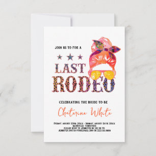 Junggesellinnenabschied Last Rodeo Nashville RSVP Karte
